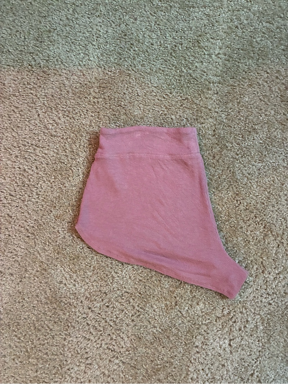 Athleta Ribbed Lounge Shorts Pink Size Medium Soft Stretch Athletic Casual